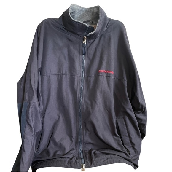 Abercrombie & Fitch performance Coat, Navy, men’s Sz large Jacket Winter‎ EUC - Picture 8 of 8